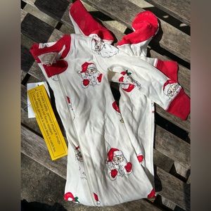TBBC Santa footie PJs NWT 18-24 mo